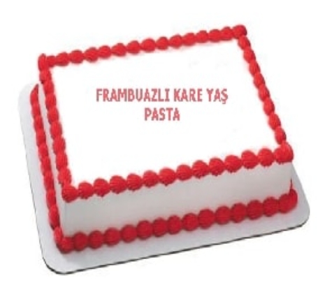 Kaliteli Malzemelerle Hazırlanan 20 Kişilik Frambuazlı Yaş Pasta